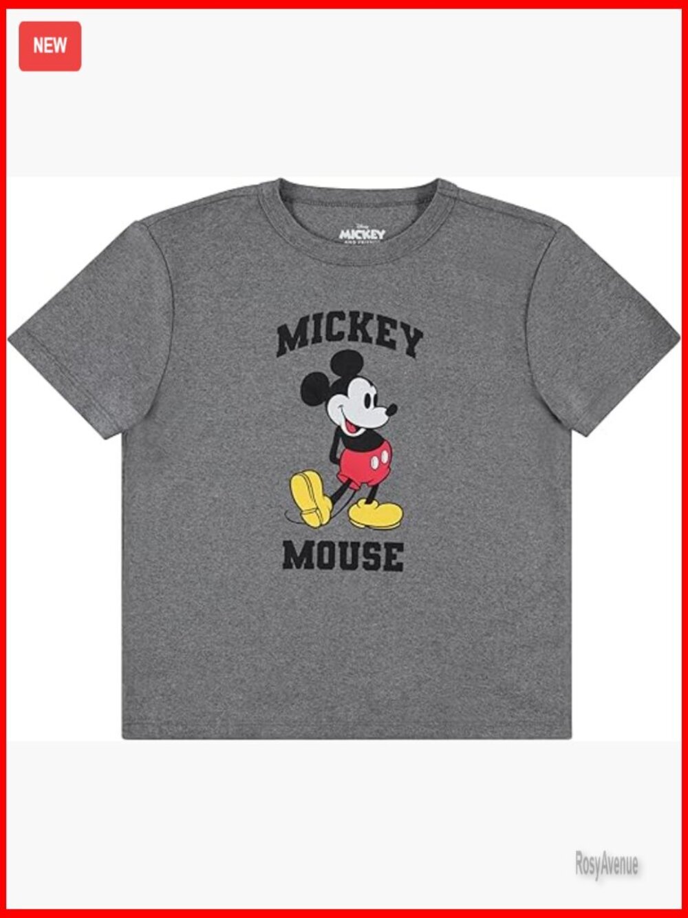 Fitted Mickey Minnie Mouse Graphic Tee Women's Cotton Ribbed T-Shirt